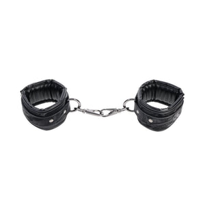 Sportsheets Velvet Noir Adustable Handcuffs - Black