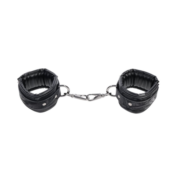Sportsheets Velvet Noir Adustable Handcuffs - Black