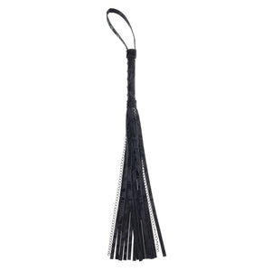 Sportsheets Velvet Noir Chain Flogger - Black