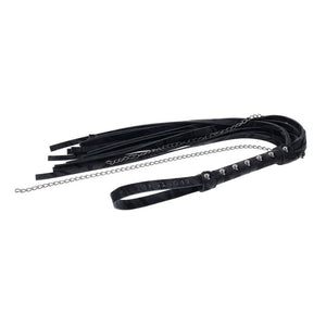 Sportsheets Velvet Noir Chain Flogger - Black