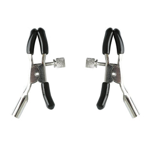 Sex & Mischief Nipple Clips - Silver/Black