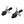 Sex & Mischief Nipple Clips - Silver/Black