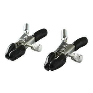 Sex & Mischief Nipple Clips - Silver/Black