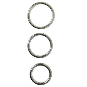 Sportsheets Seamless Metal O-Ring - 3 Pack