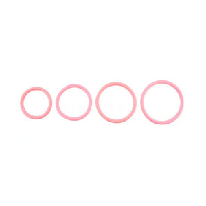 Sportsheets Rubber O-Ring - Coral - 4 Pack