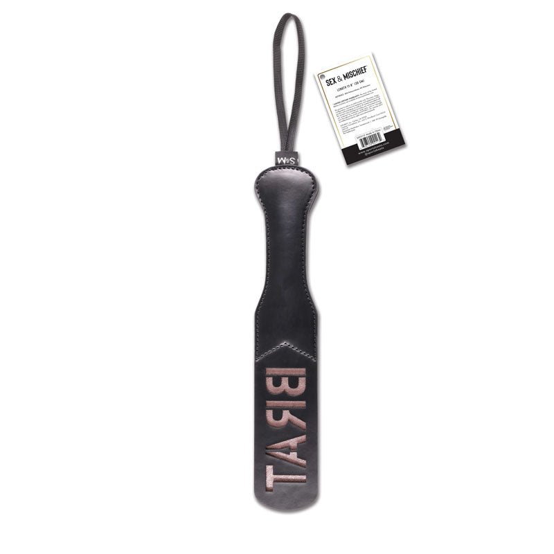 Sex & Mischief Brat Paddle - Black