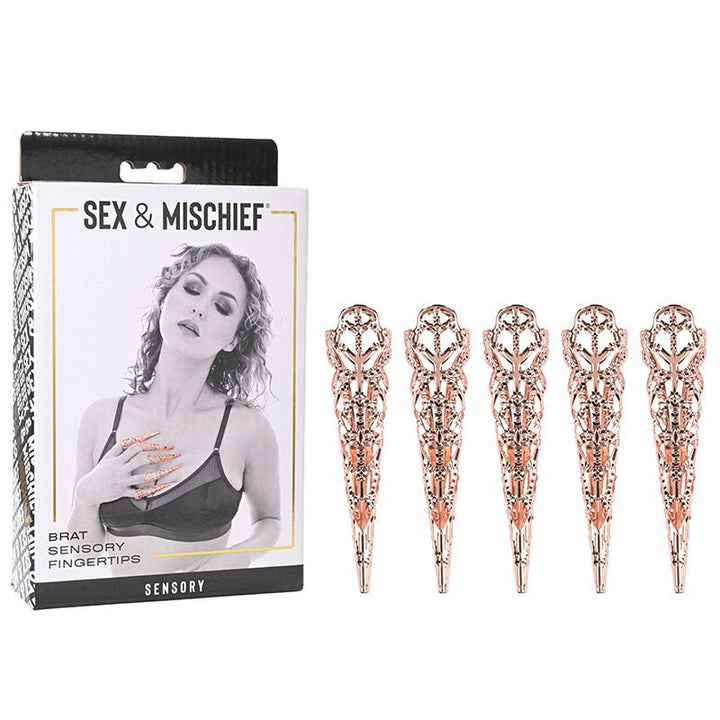 Sex & Mischief Brat Sensory Fingertips - Rose Gold