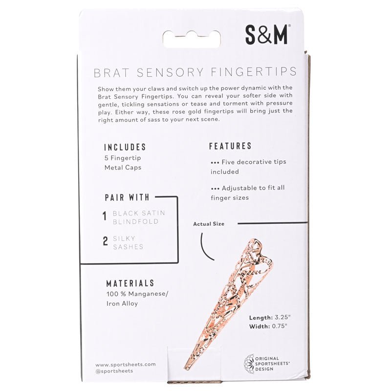 Sex & Mischief Brat Sensory Fingertips - Gold