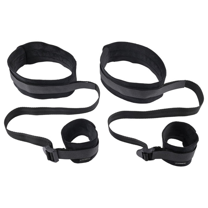 Sex & Mischief Thigh & Wrist Cuffs - Black