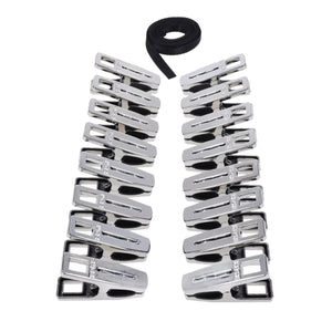 Edge Body Zipper Clothes Pins - Set of 16
