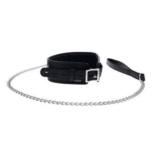 Edge Collar Neck Restraint with Heavy Duty Metal Leash