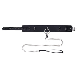 Edge Collar Neck Restraint with Heavy Duty Metal Leash
