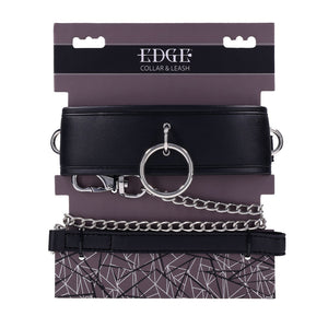 Edge Collar Neck Restraint with Heavy Duty Metal Leash