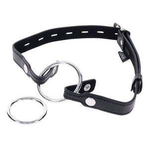 Edge Interchangeable Ring Mouth Gag - Black
