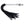 Edge Flogger Whip with Metal Handle - Black