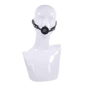 Edge Silicone Ring Gag - Black