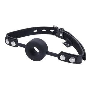 Edge Silicone Ring Gag - Black