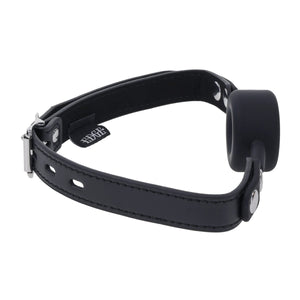 Edge Silicone Ring Gag - Black