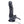 Size Up 6 Inch Inflatable Dildo with Balls - Black
