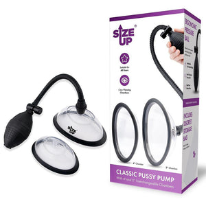 Size Up Classic Pussy Pump with 2 Interchangeable Chambers