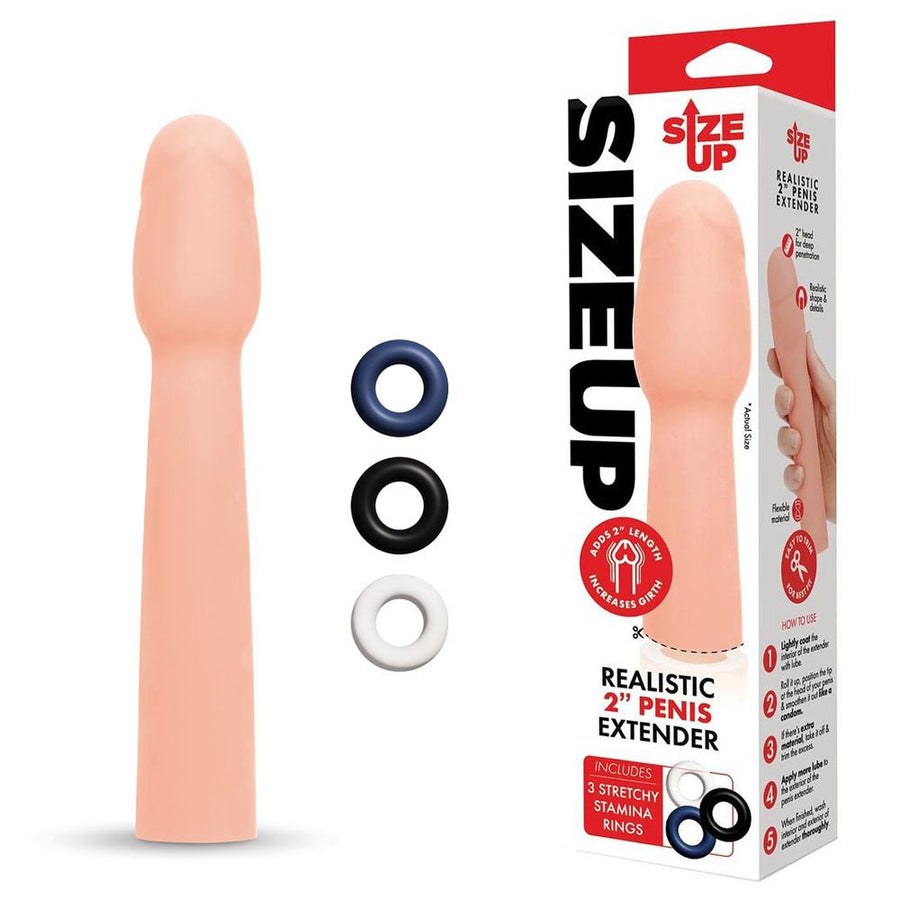 Size Up Realistic 2 Inch Penis Extender