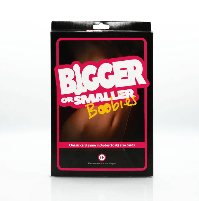 Bigger or Smaller Boobs Card Game