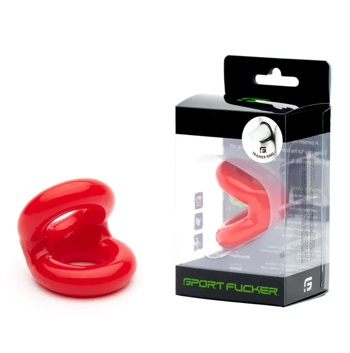 Sport Fucker Trainer - Cock & Ball Ring - Red