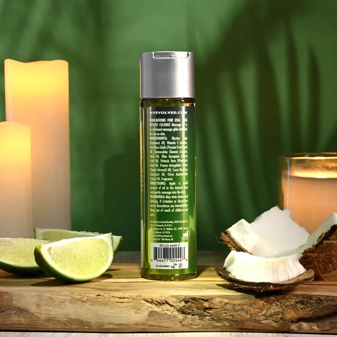 Evolved Anoint Perfumery - Lime Infused Coconut  Massage Oil - 120ml