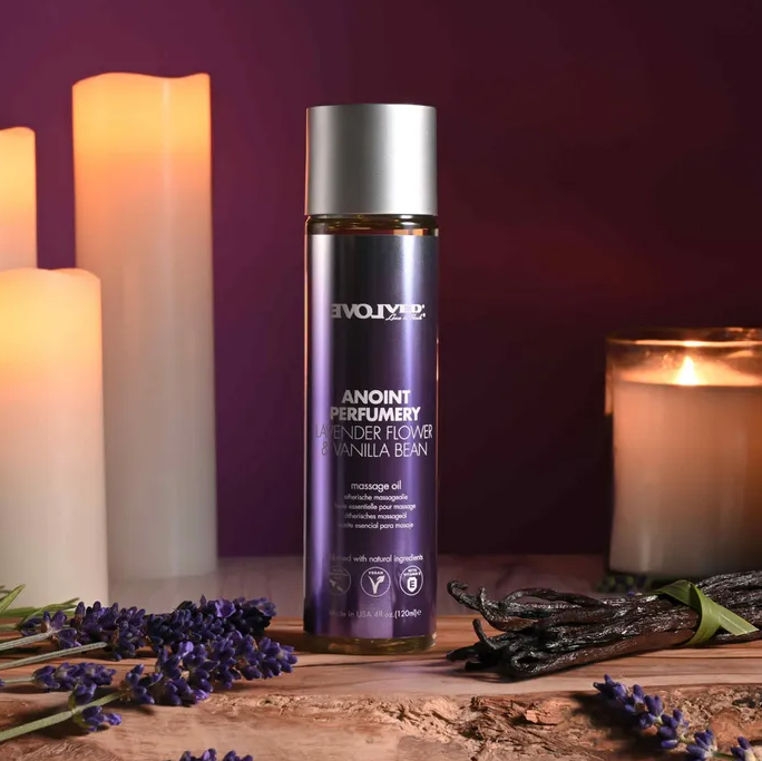 Evolved Anoint Perfumery - Lavender Flower & Vanilla Bean Massage Oil - 120ml