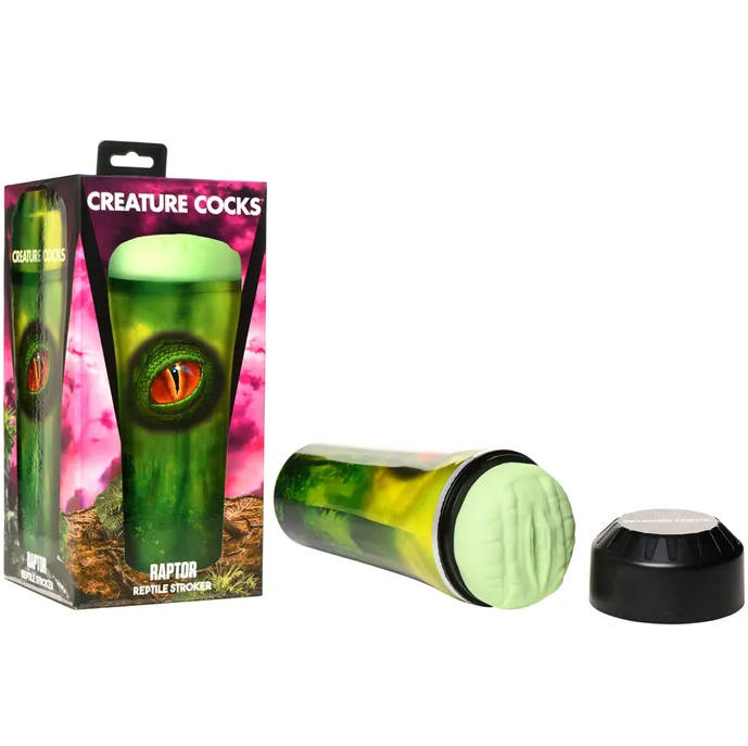 Creature Cocks Raptor Reptile Stroker - Green