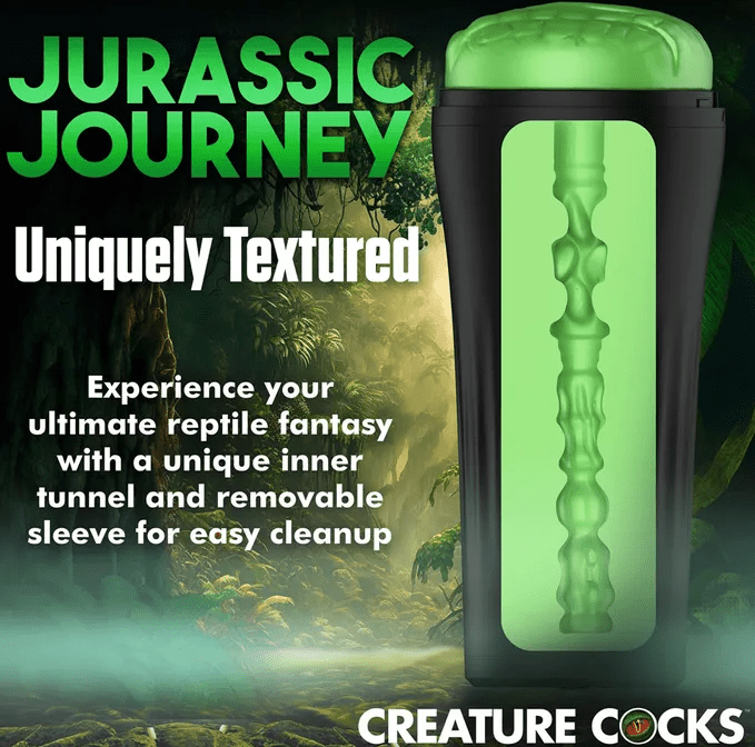 Creature Cocks Raptor Reptile Stroker - Green