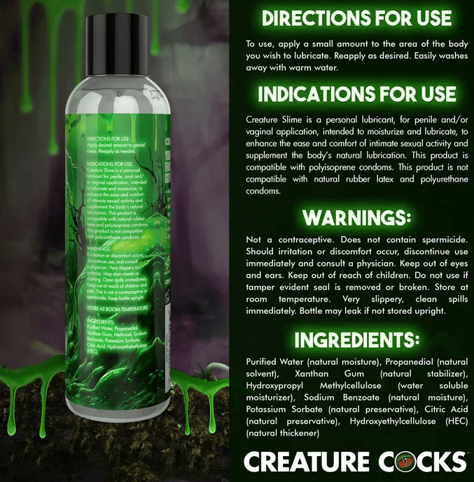 Creature Cocks Water-Based Lubricant - 236ml