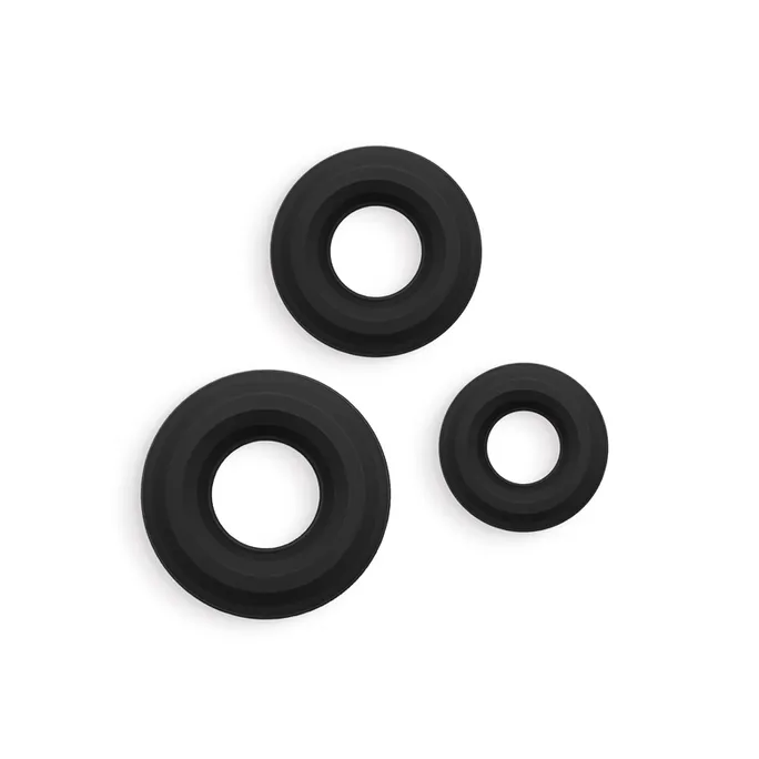 Renegade Fireman Superstretch Cock Rings - Black