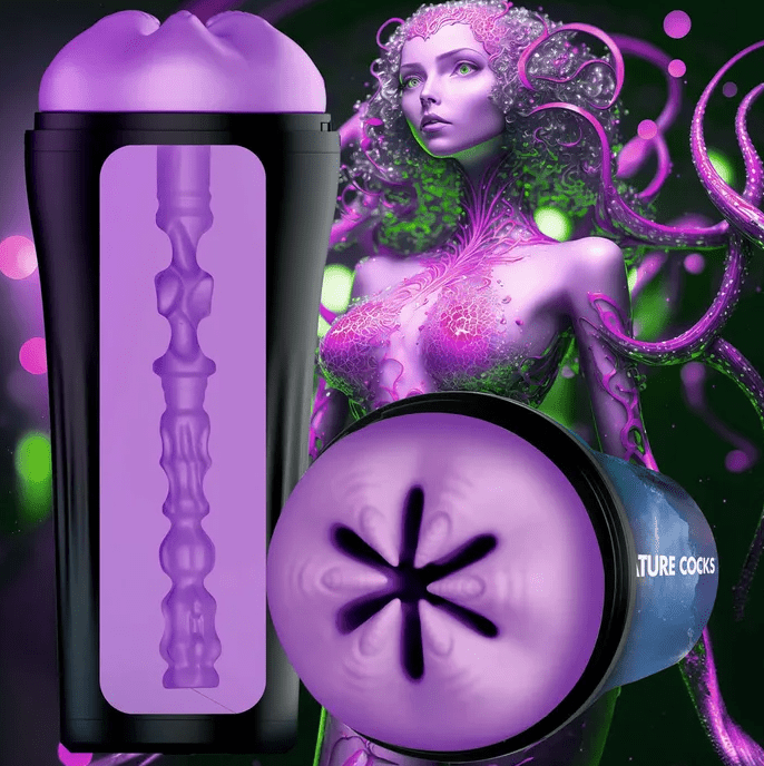 Creature Cocks Wormhole Alien Stroker - Purple