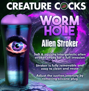 Creature Cocks Wormhole Alien Stroker - Purple