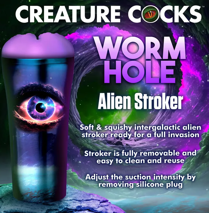 Creature Cocks Wormhole Alien Stroker - Purple