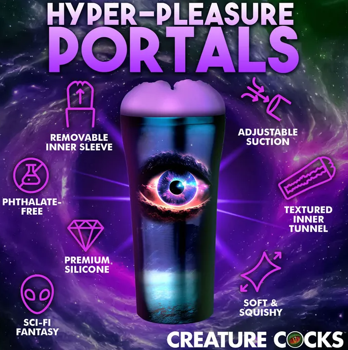 Creature Cocks Wormhole Alien Stroker - Purple