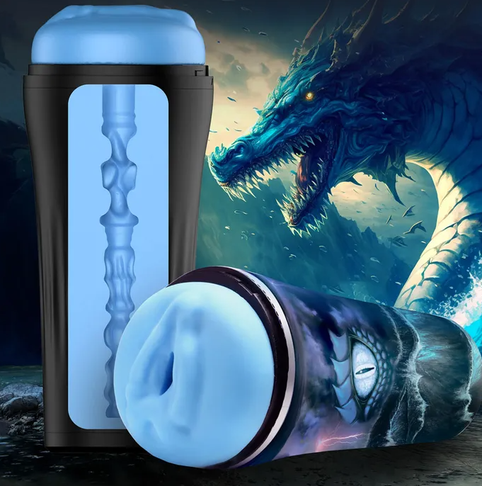 Creature Cocks Pussidon Sea Monster Stroker - Blue