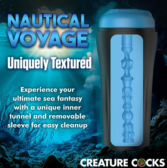 Creature Cocks Pussidon Sea Monster Stroker - Blue