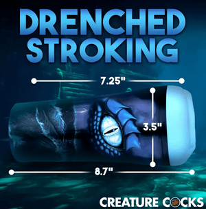 Creature Cocks Pussidon Sea Monster Stroker - Blue