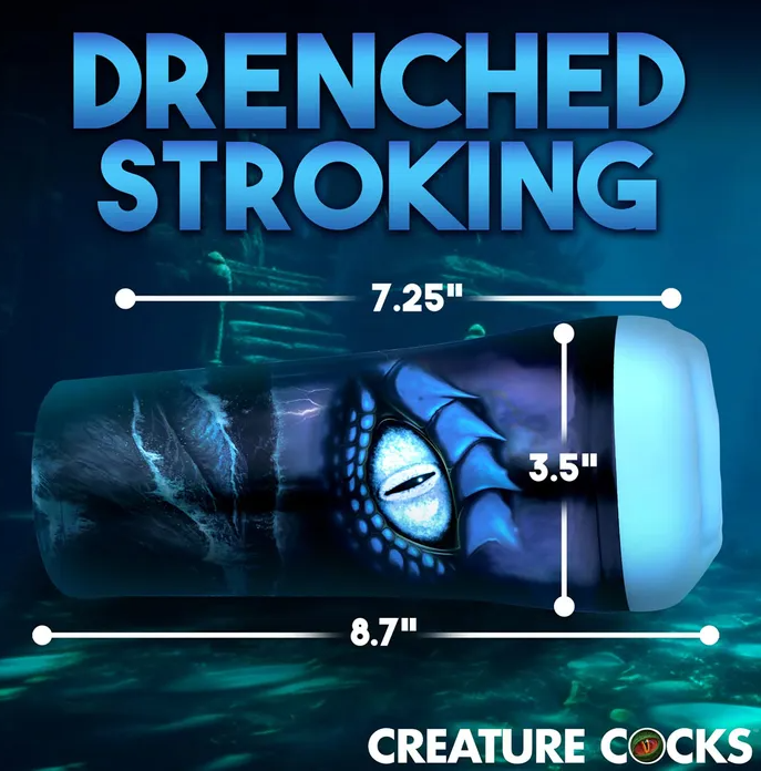 Creature Cocks Pussidon Sea Monster Stroker - Blue