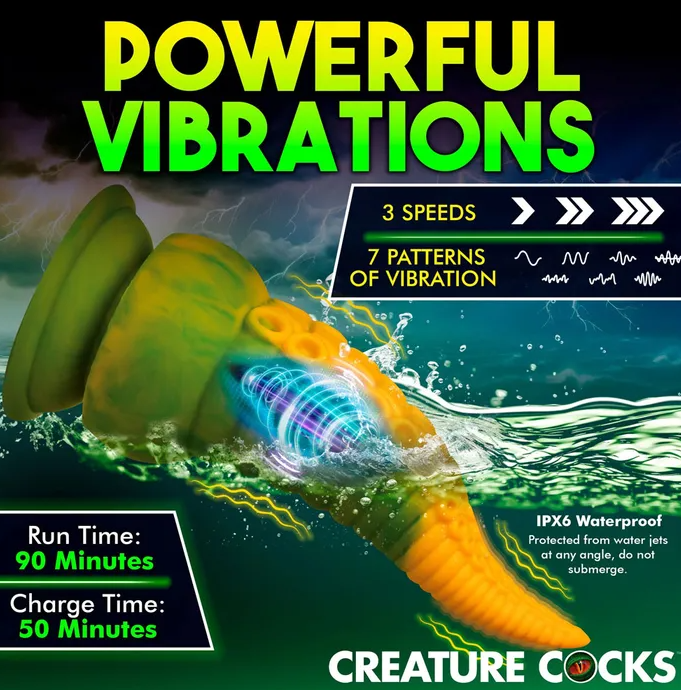 Creature Cocks Monstropus 2.0 - Vibrating Tentacled Monster Dildo