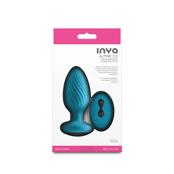 InYa Alpine 2.0 - Butt Plug with Wireless Remote - Teal