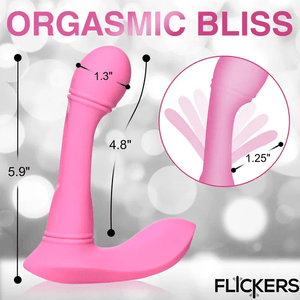 Inmi Flickers G-Flick Vibrator With Remote - Pink
