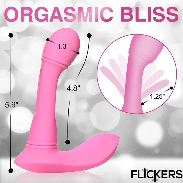 Inmi Flickers G-Flick Vibrator With Remote - Pink