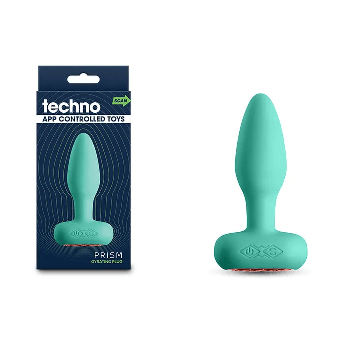 Techno - Prism Butt Plug With App Control - Teal