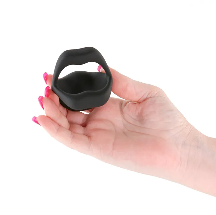 Techno - Strobe - Vibrating Cock Ring With App Control - Black