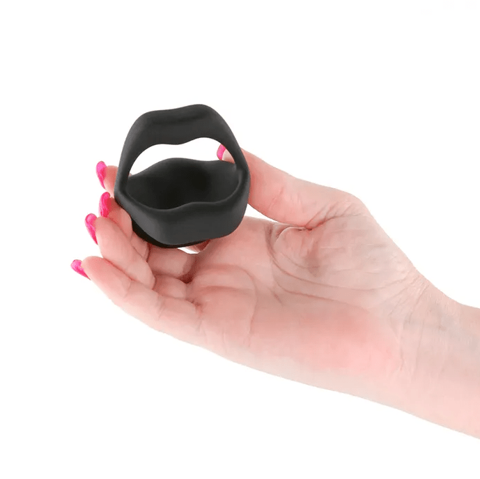 Techno - Strobe - Vibrating Cock Ring With App Control - Black