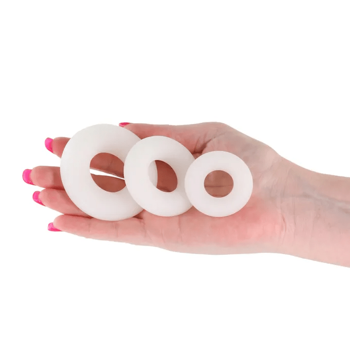 Firefly - Bubble Rings - Glow in Dark Cock Rings - White