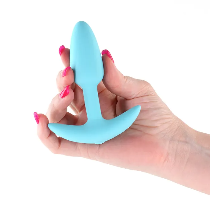 Techno - Trance - Vibrating Butt Plug With App Control - Blue